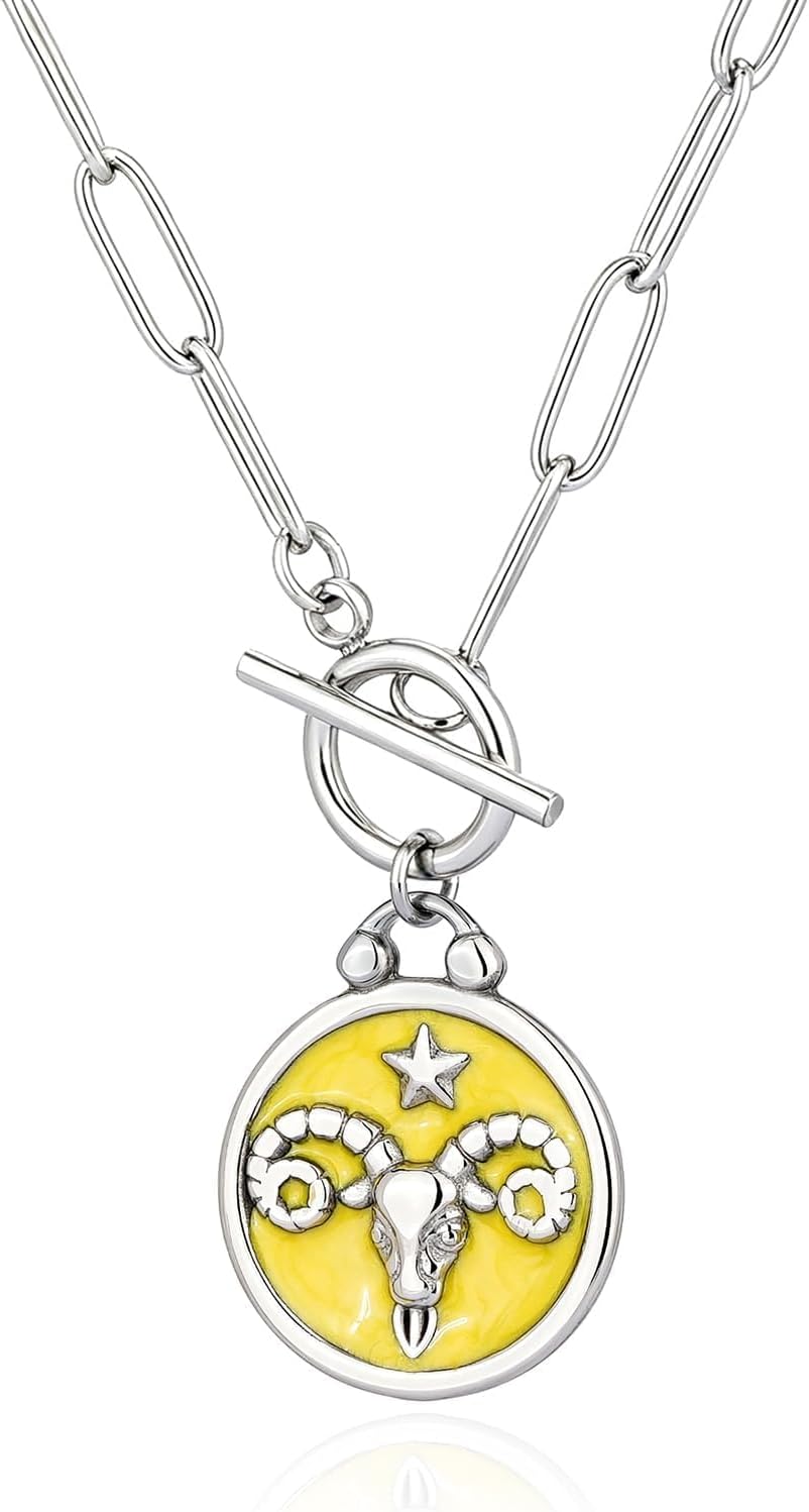 Thumbnail 6 de Zodiac Pendant Necklace 18k Gold-Plated