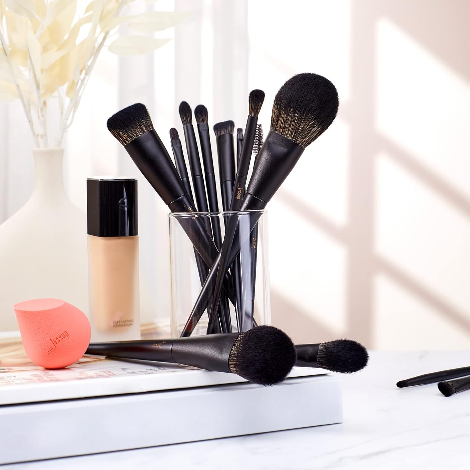 Thumbnail 6 de Jessup Pinceaux Maquillages 14 Pièces Noir – Ensemble polyvalent visage et yeux
