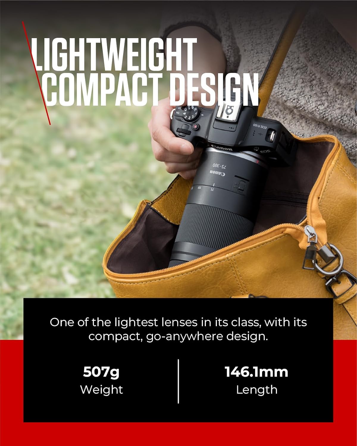 Detalle de Canon RF 75-300mm F4-5.6 Lens — Lightweight Telephoto Zoom for Canon EOS R