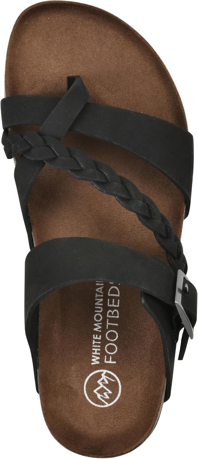 Detalle 2 de WHITE MOUNTAIN Women’s Hazy Braided Signature Comfort-Molded Footbed Sandal