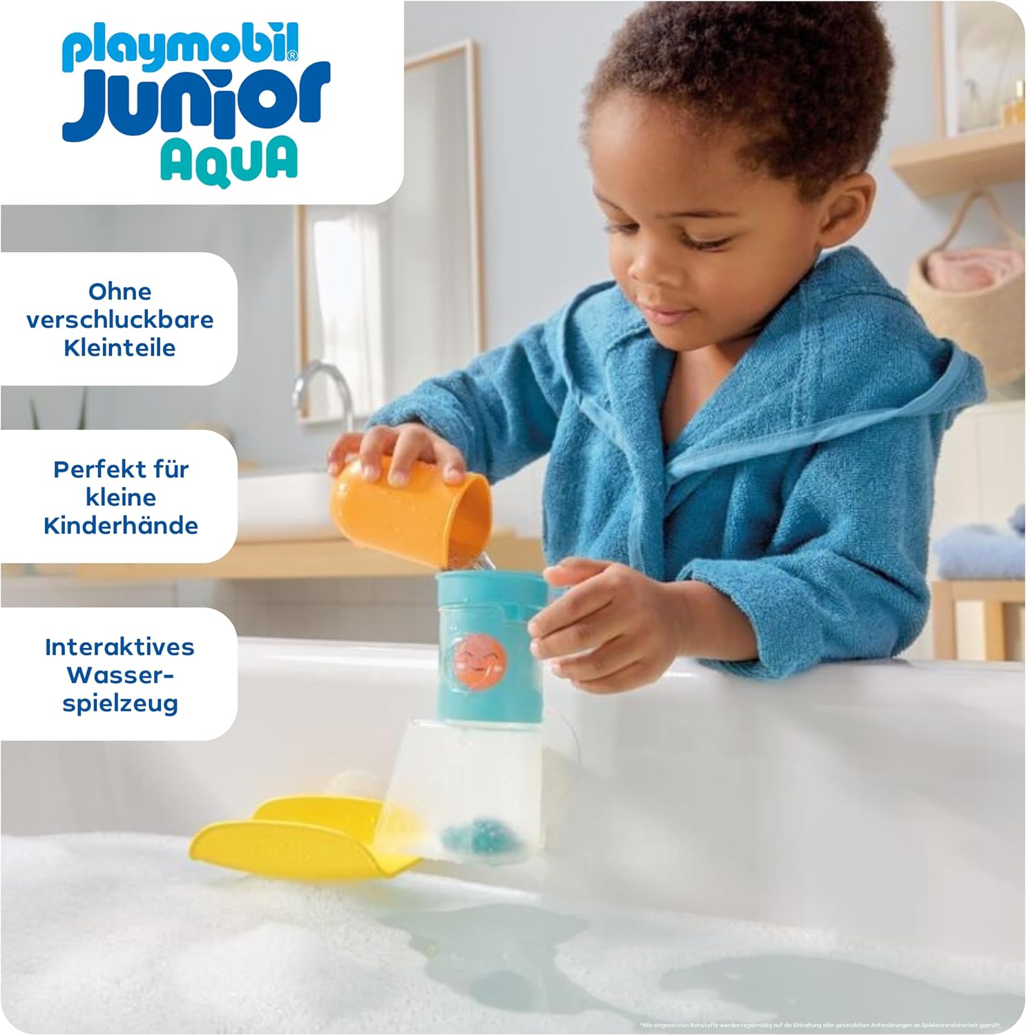 Detalle de PLAYMOBIL JUNIOR Aqua Wasserfalltank mit Rutsche 71775