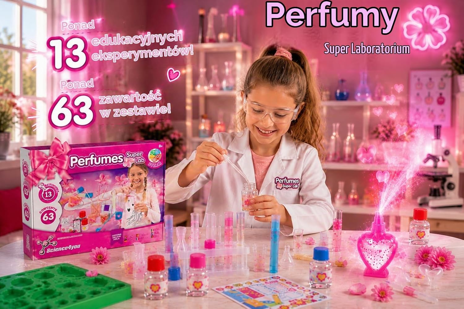 Thumbnail 2 de Science4you Super Laboratorium Perfum – zestaw naukowy dla dzieci, 13 eksperymentów