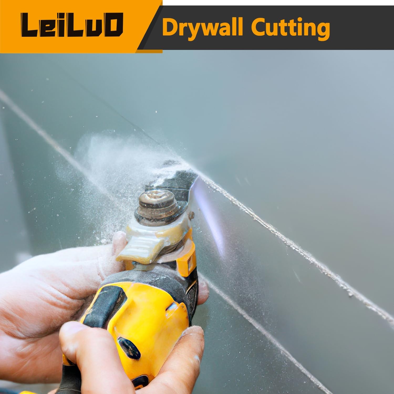 Thumbnail 6 de LEILUO 55-Stück Multitool Sägeblatt-Set mit Titan- und japanischen Zähnen – kompatibel mit DeWalt, Makita, Ryobi