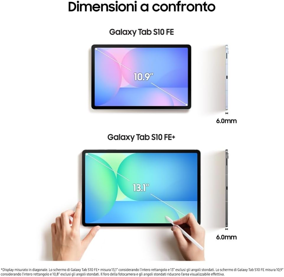 Detalle 2 de Samsung Galaxy Tab S10 FE: tablet Android 10,9'' con S Pen, IP68 e 8 GB RAM