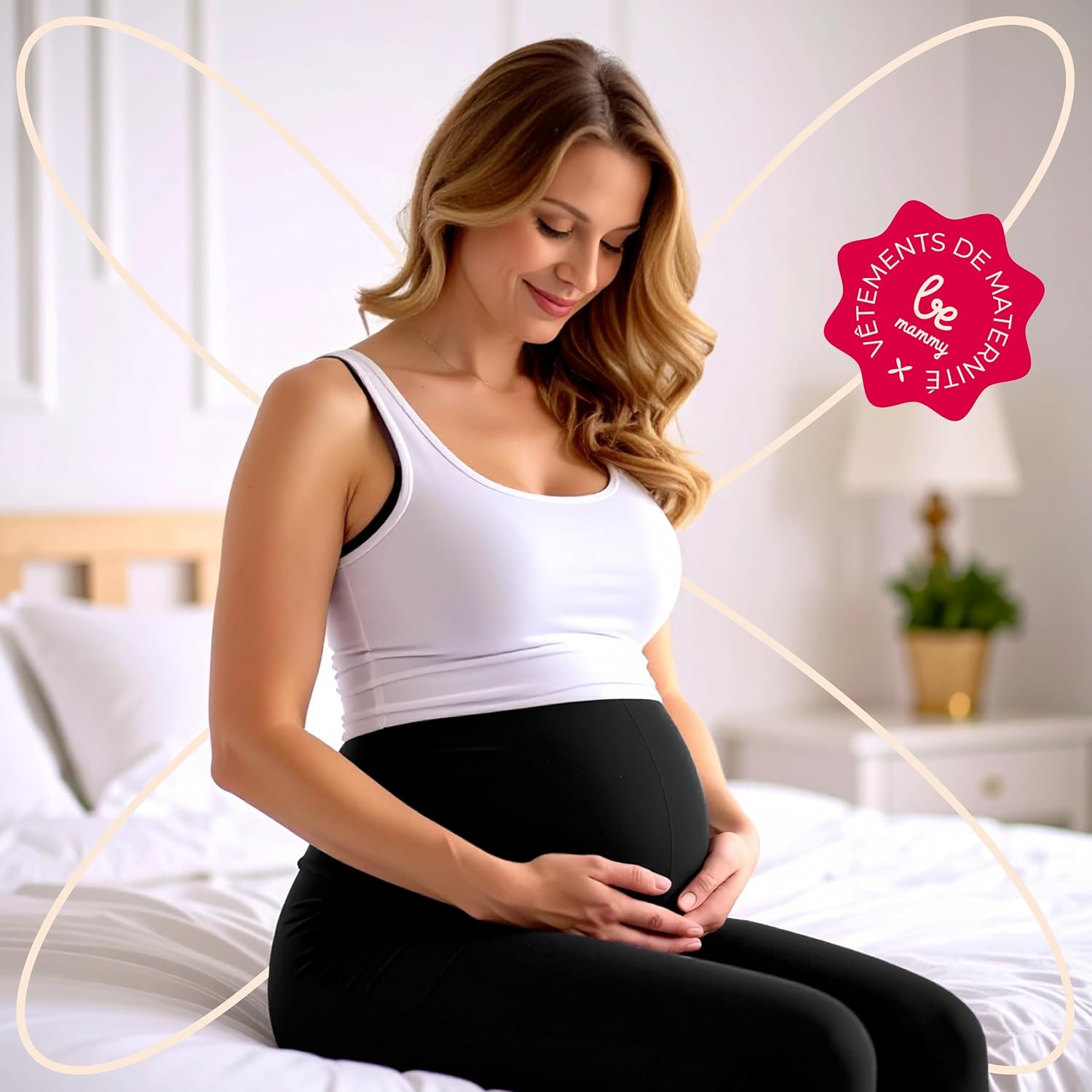 Thumbnail 2 de Be Mammy BE20-230 Legging grossesse 2 pcs