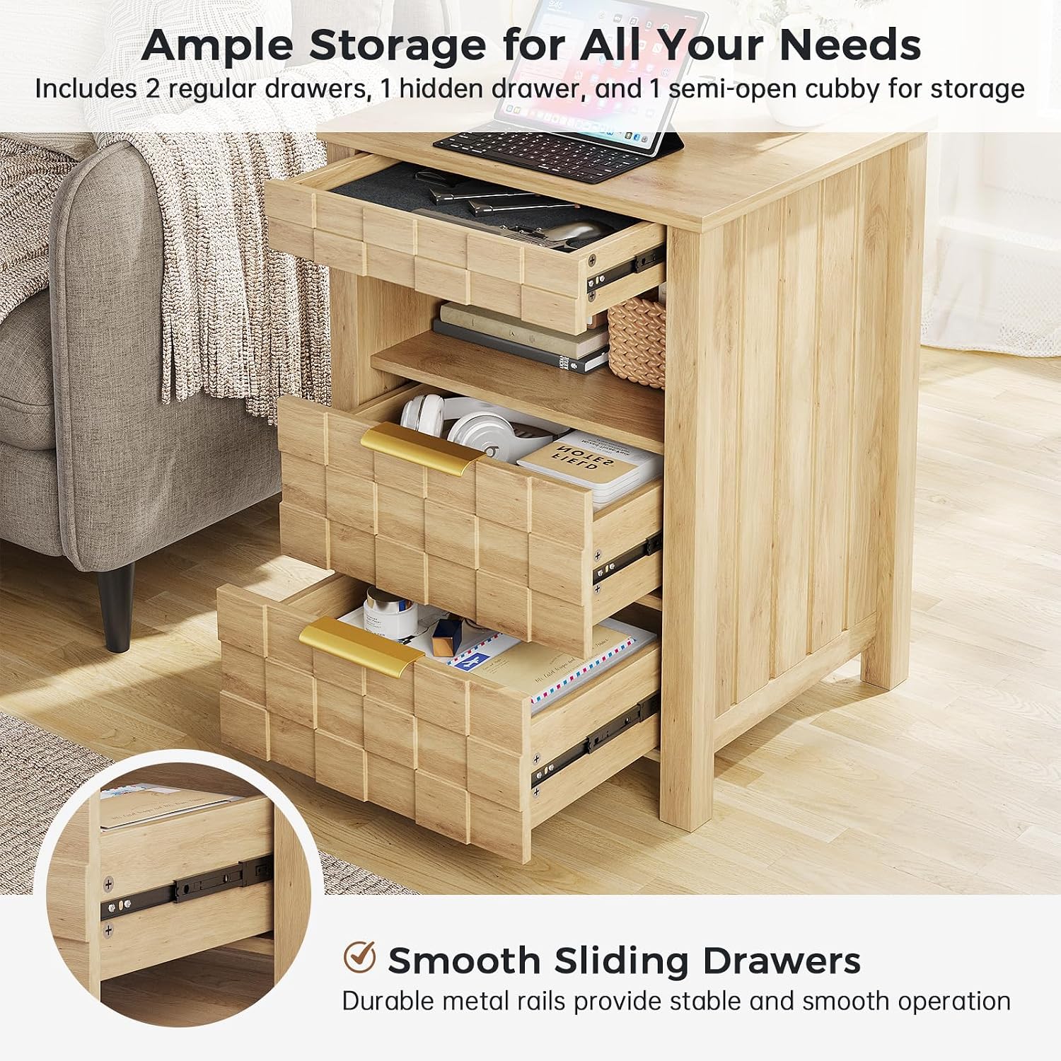 Thumbnail 6 de Dystler Nightstand 17.7-Inch