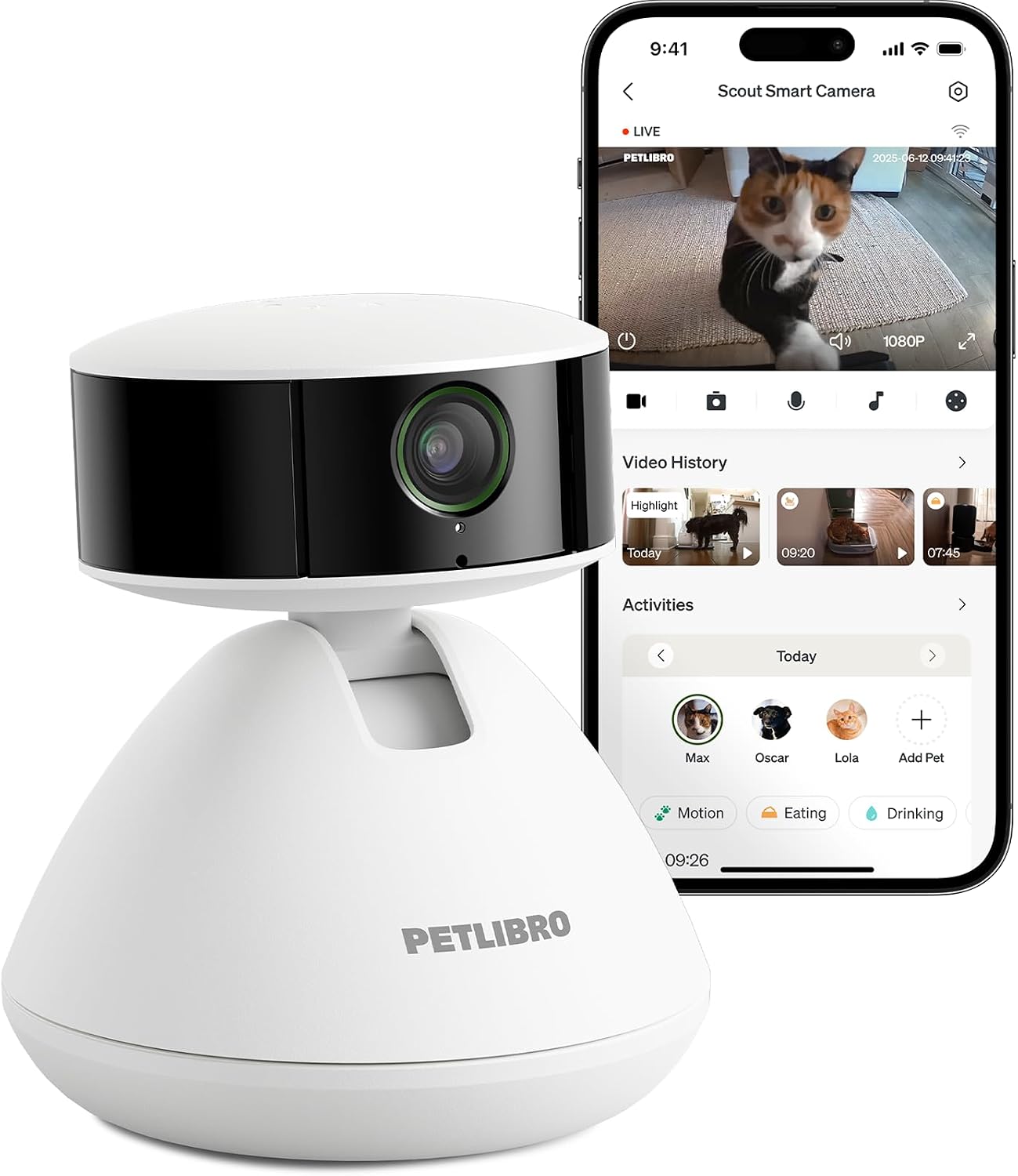 Detalle de PETLIBRO Haustierkamera 360° 1080p