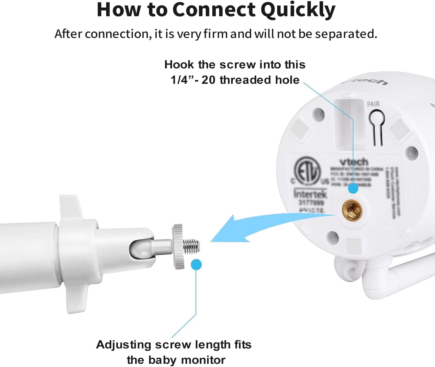 Thumbnail 6 de Tonton Baby Monitor Wall Mount Adjustable 360°