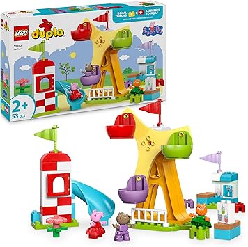 Detalle de LEGO Duplo Peppa Pig Parque de Atracciones 🎡 con Noria