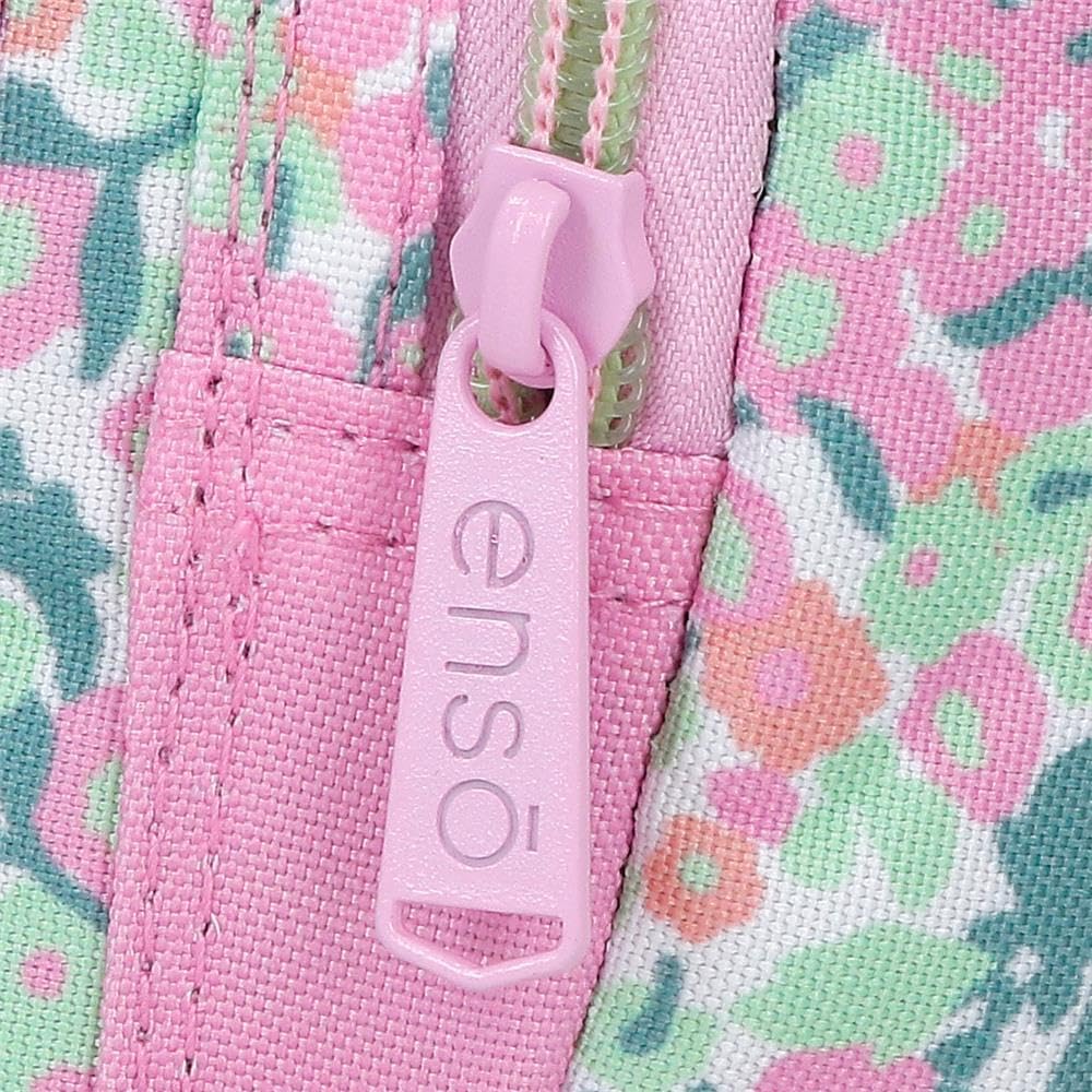 Detalle de Enso Fleur Custodia – Taglia Unica in poliestere, 22×10×9 cm, 3 scomparti con zip