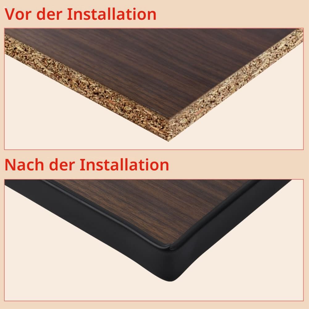 Detalle 2 de Flintronic U-Form Selbstklebend: Weichsockelleiste aus TPE, 16 mm × 5 m, Schwarz