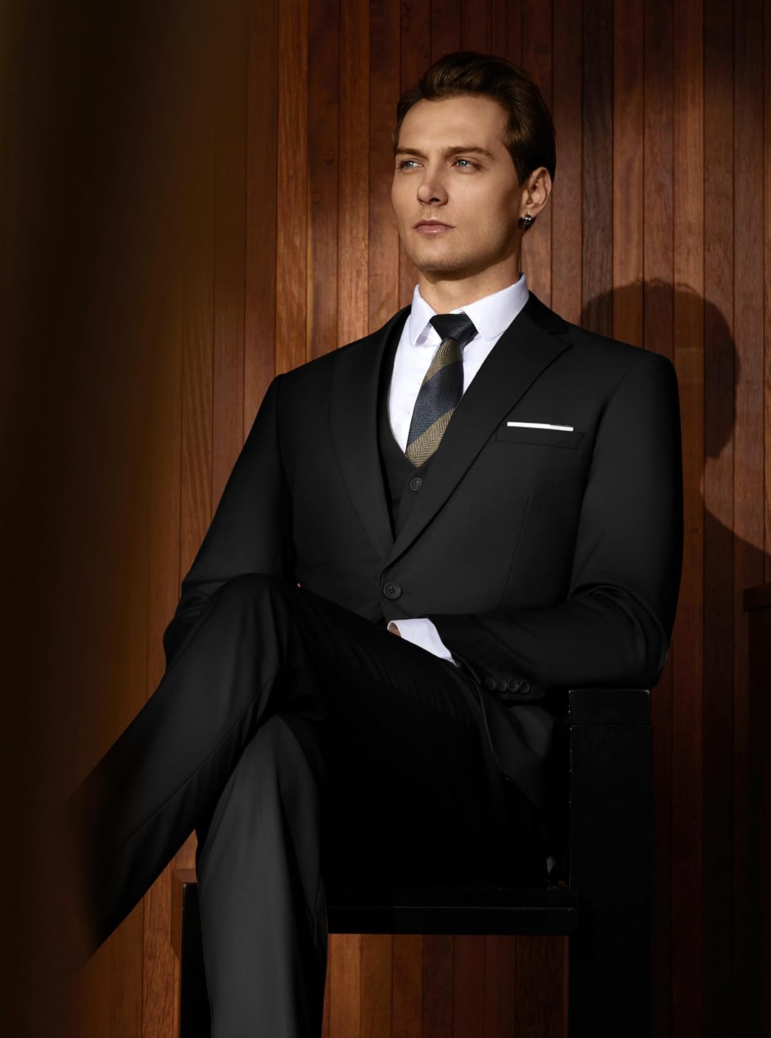 Detalle 1 de WULFUL Slim Fit 3-Piece Suit