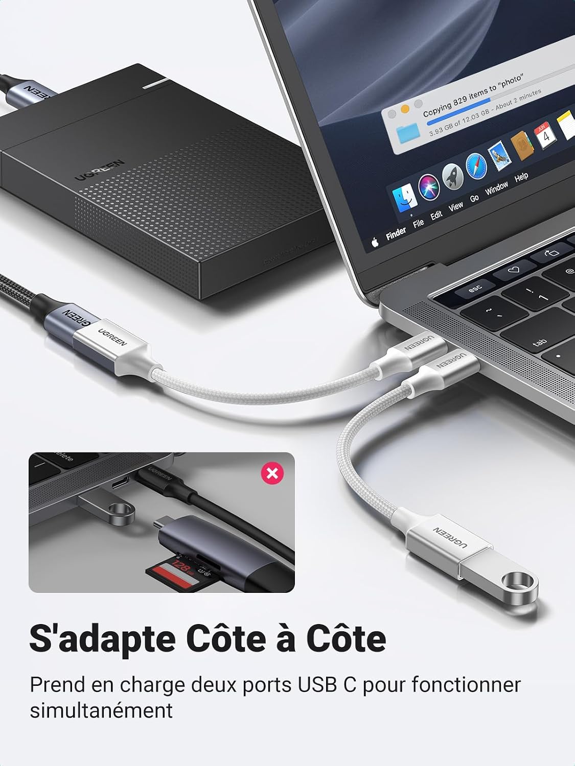 Thumbnail 4 de UGREEN Adaptateur USB C vers USB A 3.0 5Gbps OTG
