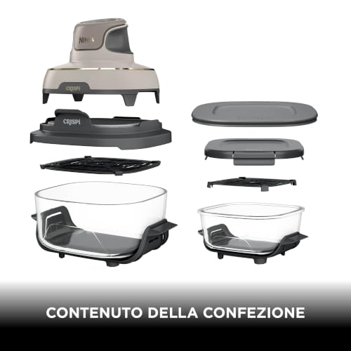 Detalle de Ninja CRISPi FN101EUSTGD: Friggitrice ad aria portatile 3,8 L in Pietra Oro