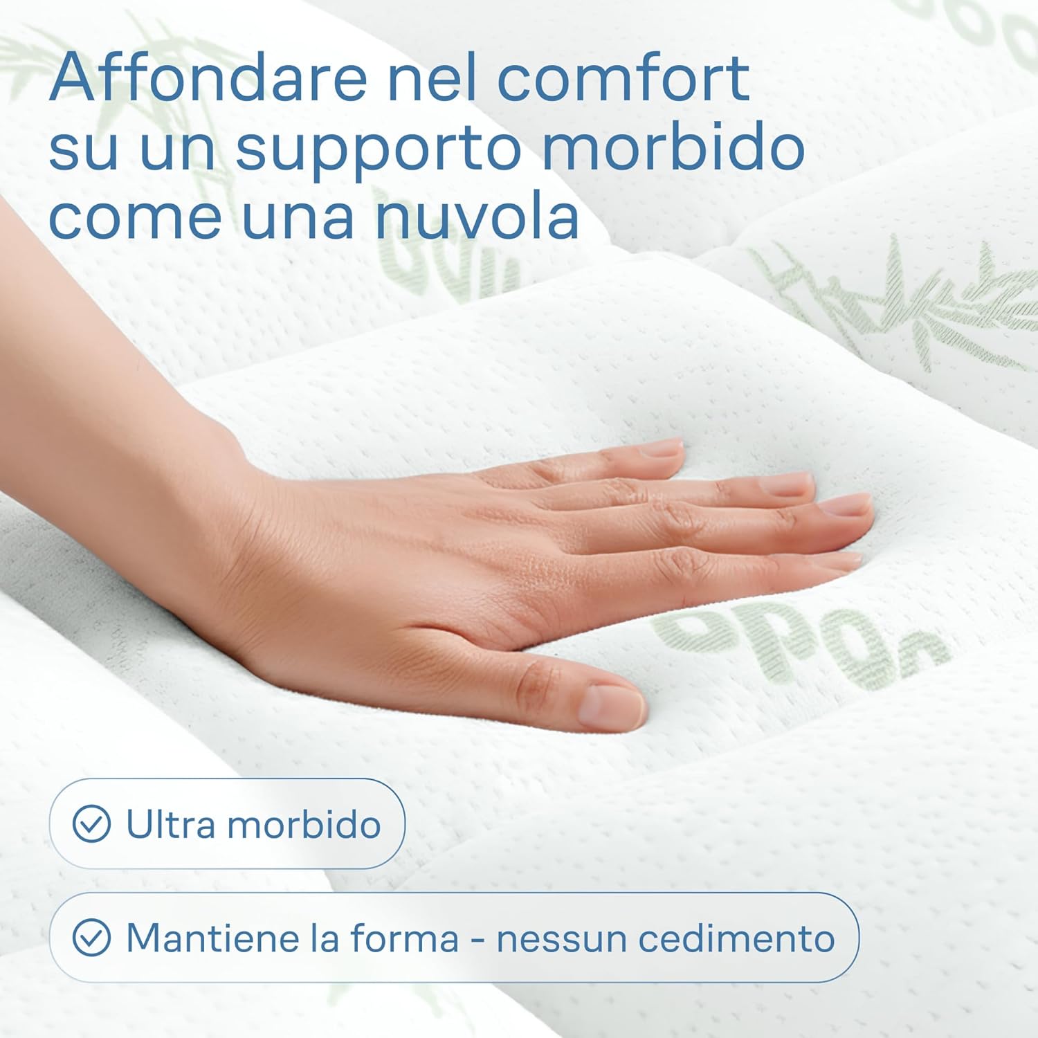Thumbnail 1 de Topper matrimoniale Cloud-Like Comfort: protezione in viscosa di bambù ultra morbida 160x190 cm