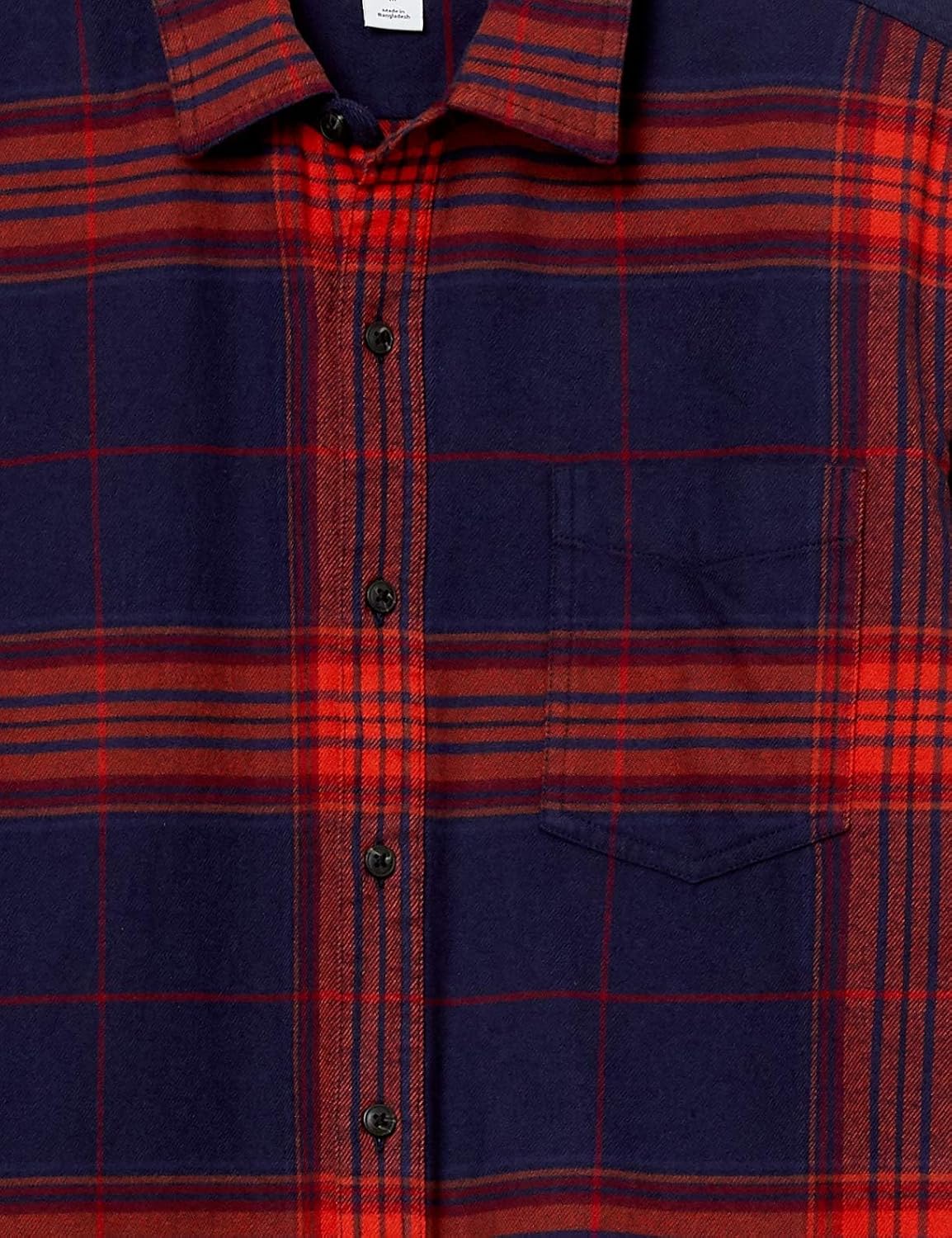Thumbnail 6 de Herren Langarm-Flanellhemd von Amazon Essentials – Regular Fit mit Knopfleiste