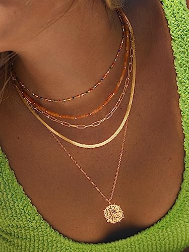 Thumbnail 6 de SINGULARU Collier Solstice Sun: collar en latón bañando en oro 18K con sol grabado