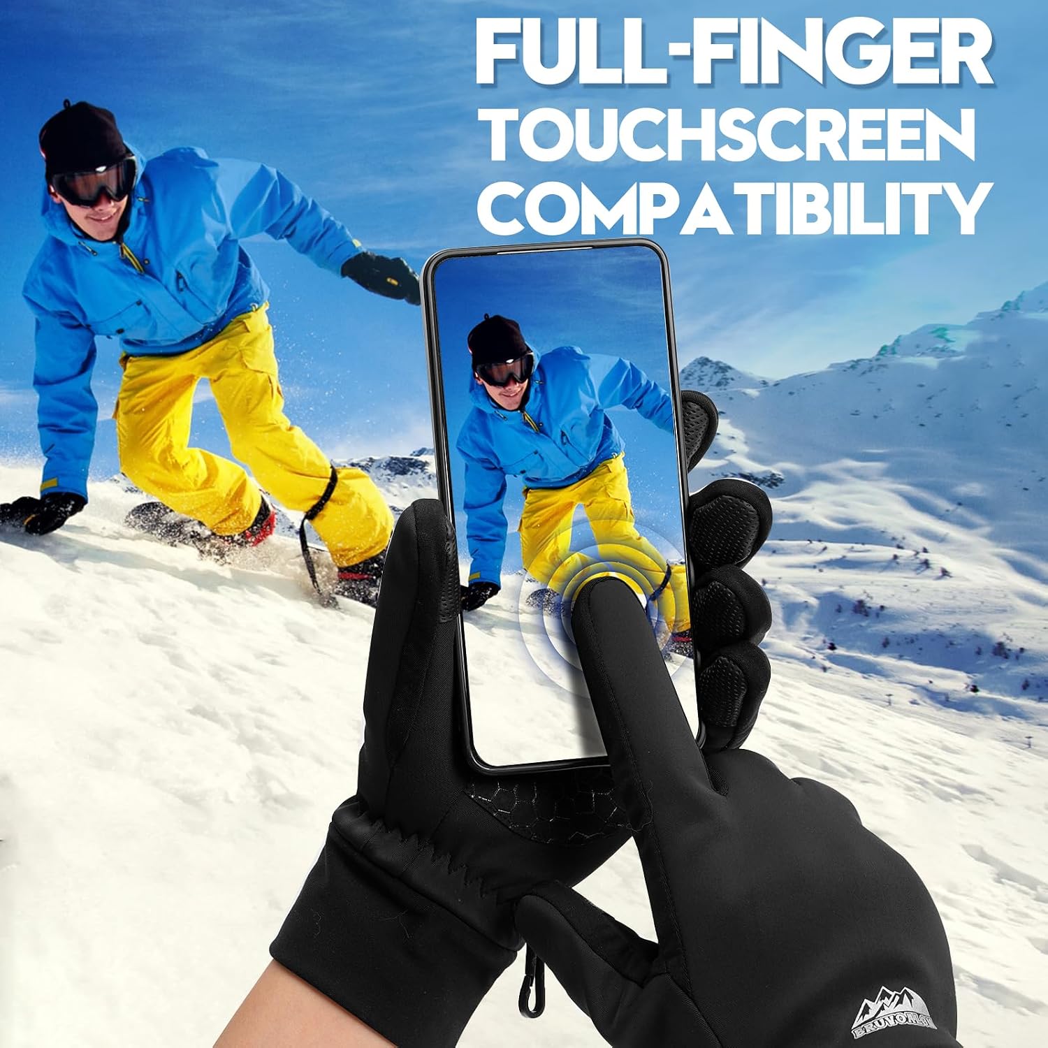 Detalle 2 de Bruvoalon Winter Gloves for Women & Men 3M Thermal Insulation 👌