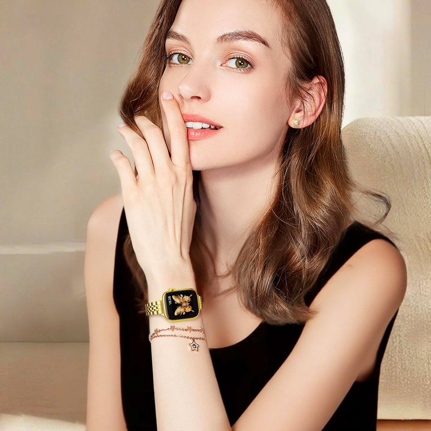 Thumbnail 5 de GEARYOU Slim Metall Armband Gold 44–49mm