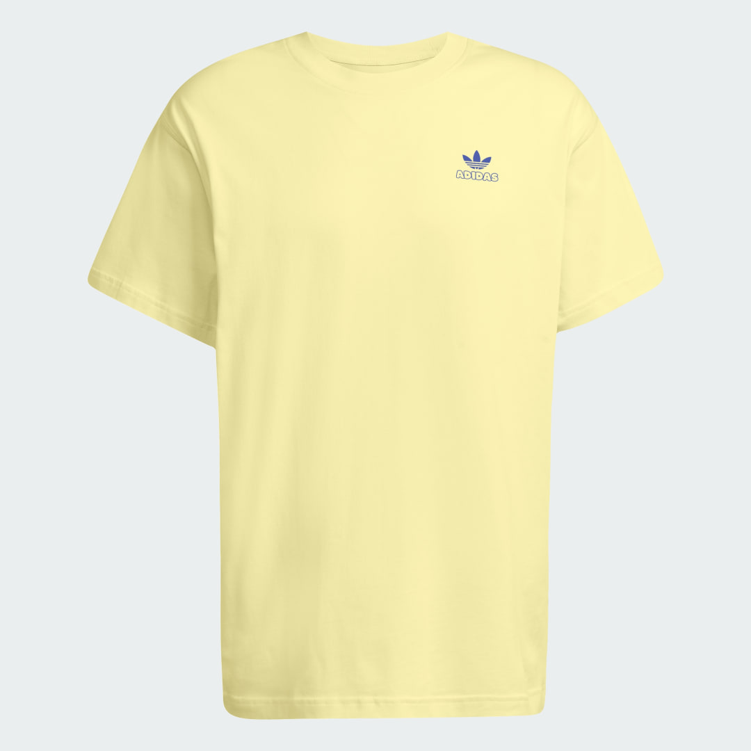 Detalle de Camiseta estampada Butter de Adidas — Amarillo