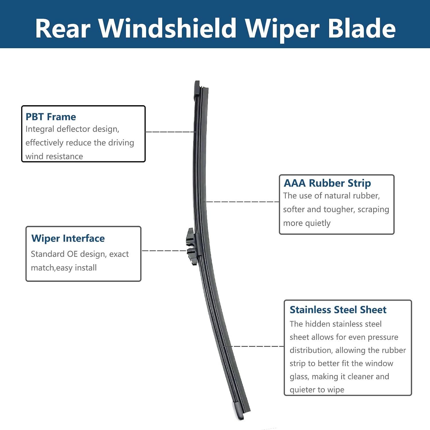 Thumbnail 3 de Windshield Wiper Arm and Blade Set for Ford Escape