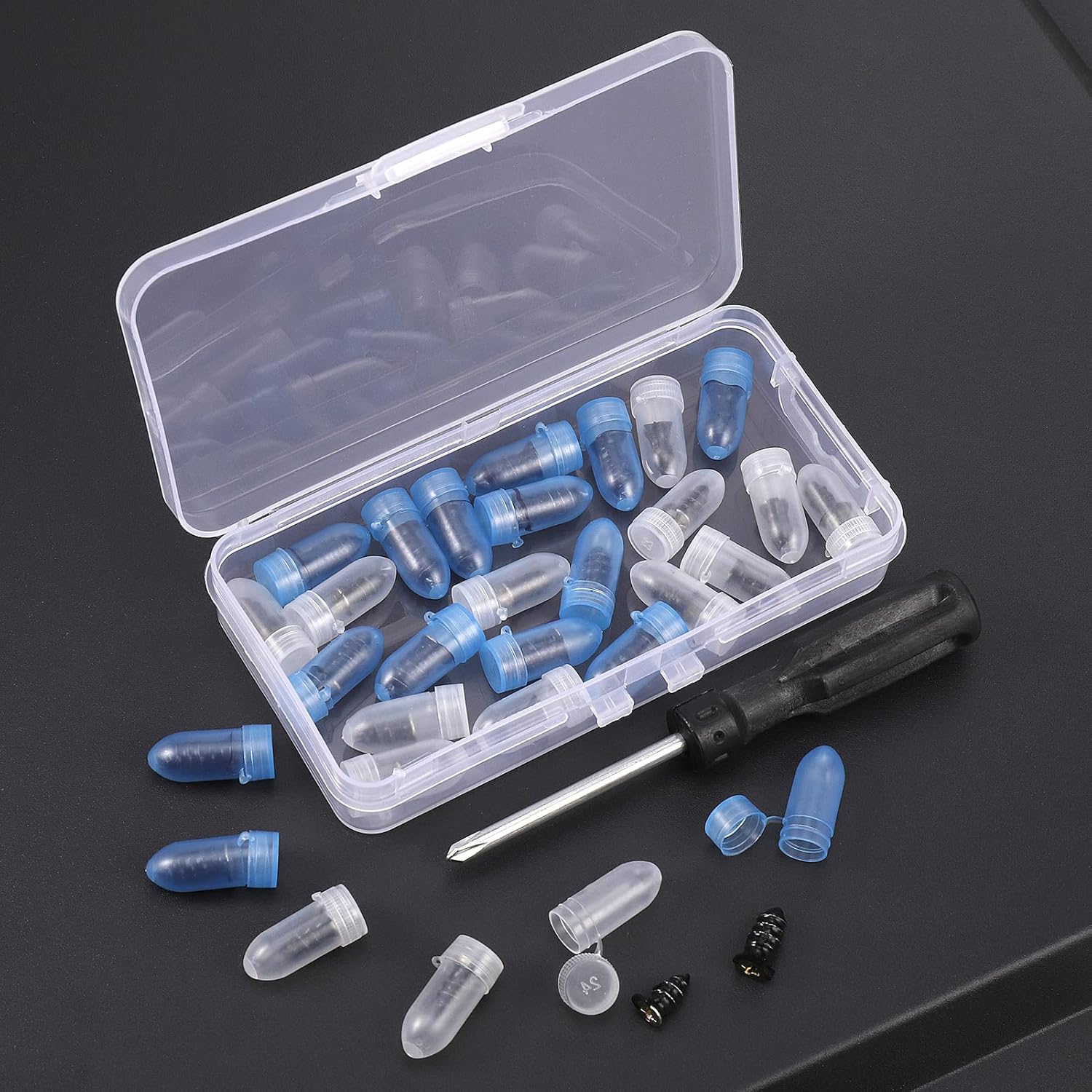 Detalle 2 de Zocipro 30pc Tyre Repair Kit with Rubber Nails and Screwdriver (15 S + 15 L)