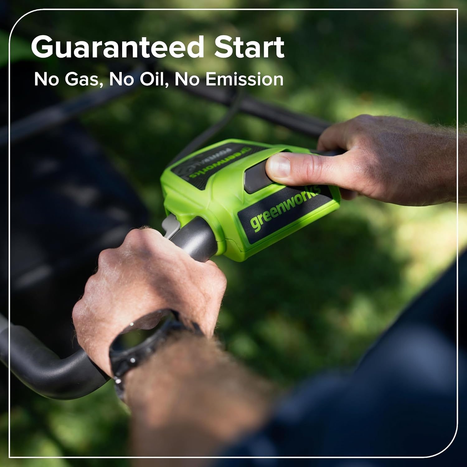 Thumbnail 5 de Greenworks 48V (24V x 2) tondeuse électrique sans fil MO48L422-01 – 41 cm, sac 40 L