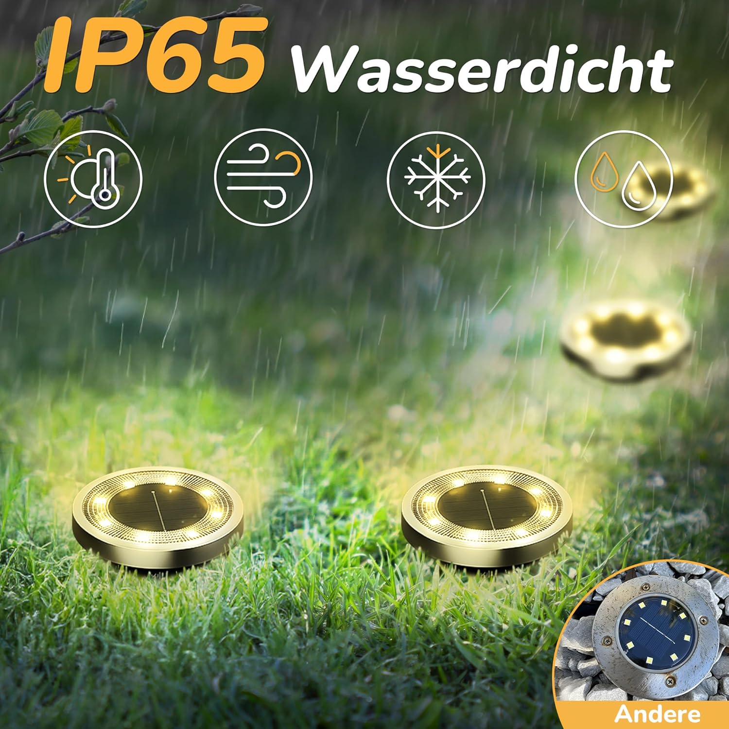 Thumbnail 4 de FLOWood Solar Bodenleuchten Set mit 10 LEDs