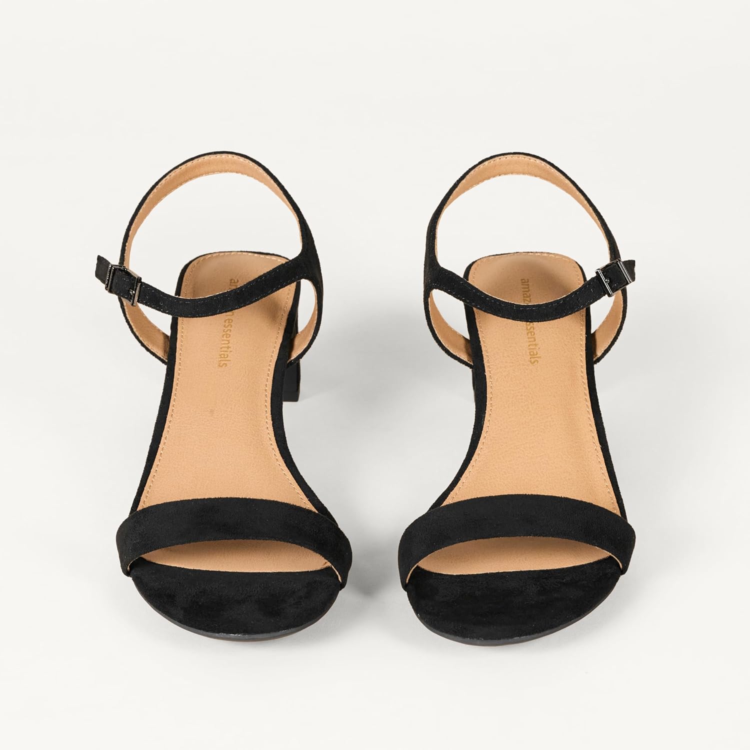 Detalle de Amazon Essentials Damen Knöchelriemchensandalen mit niedrigem Absatz