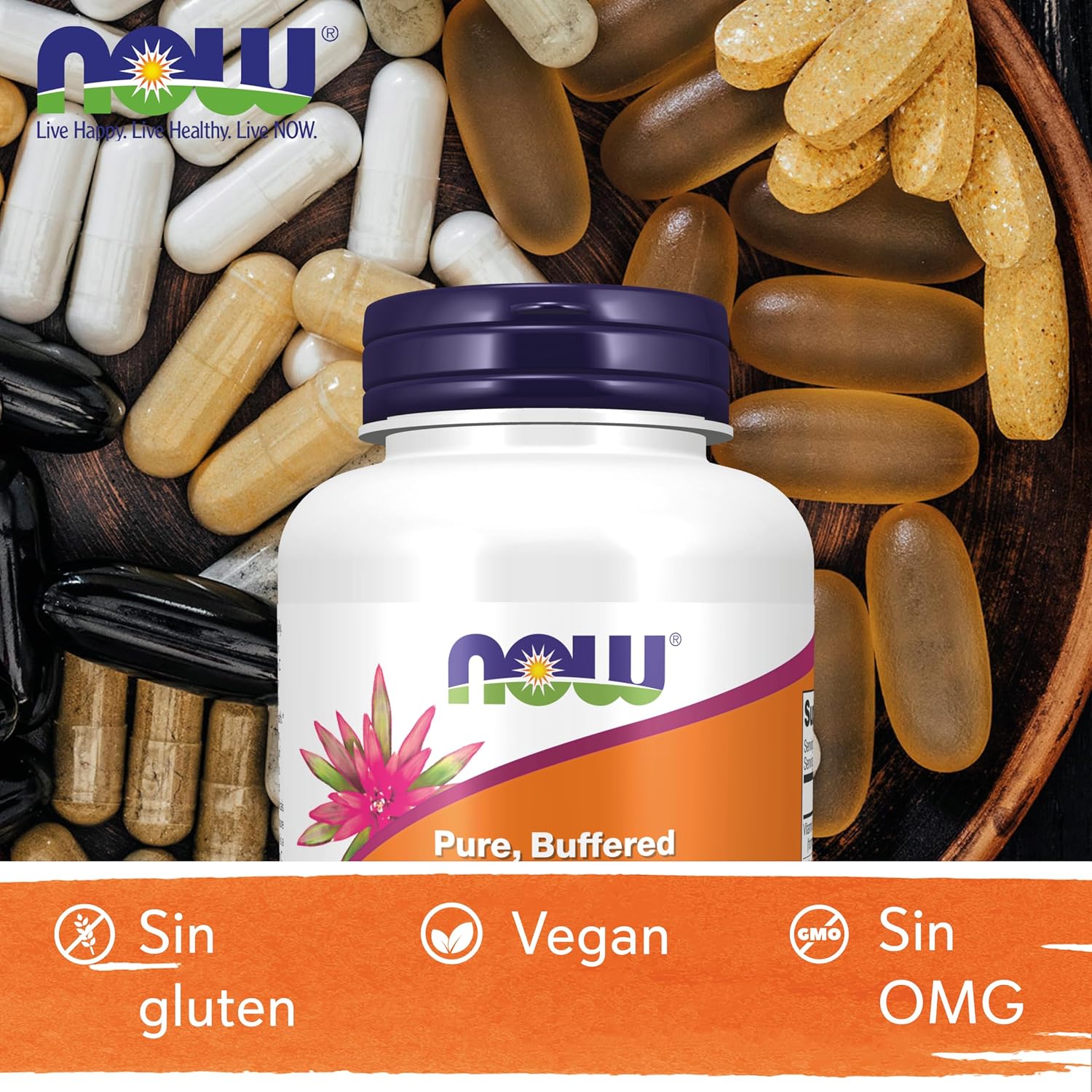 Thumbnail 5 de Now Foods Sodium Ascorbate Vitamina C 🍊 227g Vegano Sin Gluten