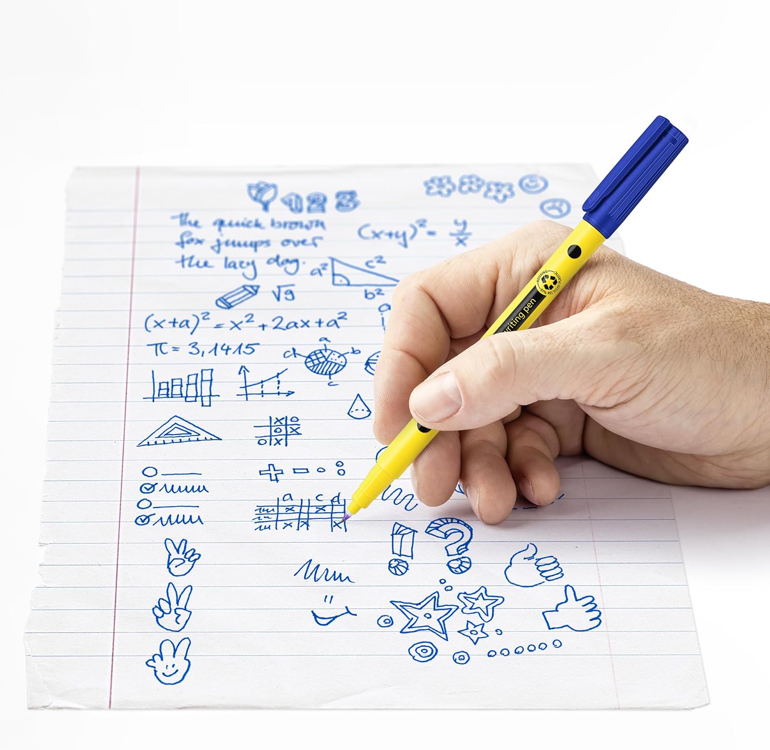 Detalle 2 de STAEDTLER Noris 307 fineliner, 4-pack med vattenbaserat bläck