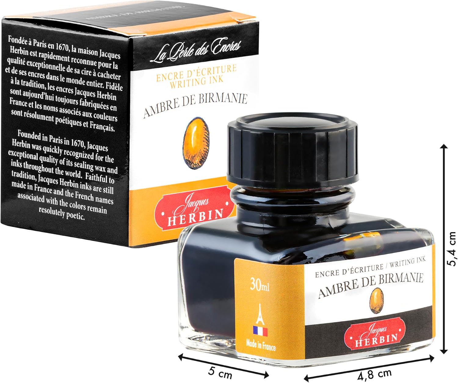 Thumbnail 3 de Herbin 13041T Inchiostro Ambra di Birmania 30 ml