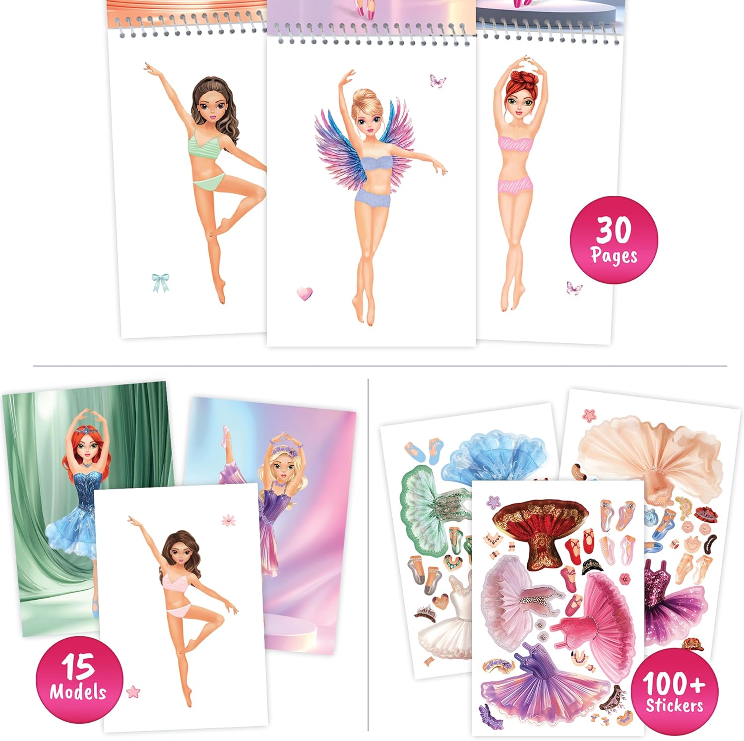 Detalle de BSCOOL Sticker Dress Up Ballet