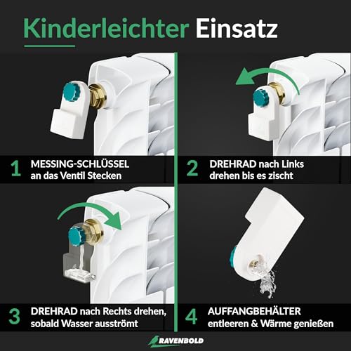 Thumbnail 3 de RAVENBOLD Heizungsentlüfter mit 5×5-mm-Schlüssel