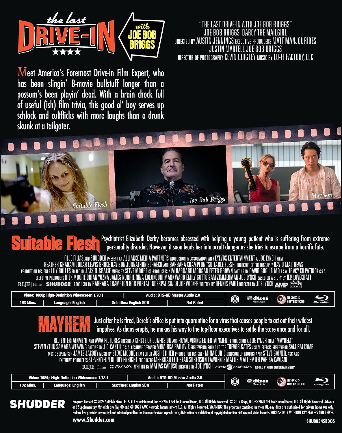 Detalle 2 de SHU00545BD The Last Drive-In with Joe Bob Briggs Blu-ray Double Feature