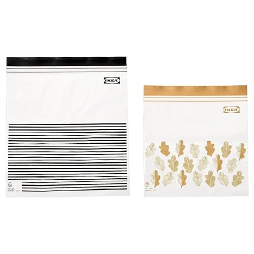 Detalle de Ikea Istad Sacchetti richiudibili: 50 pezzi (25x 1,2 L e 25x 2,5 L) per freezer, colore viola