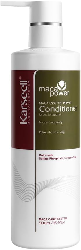 Detalle de Karseell Acondicionador Aceite de Argán Reparador 500ml 💇♀