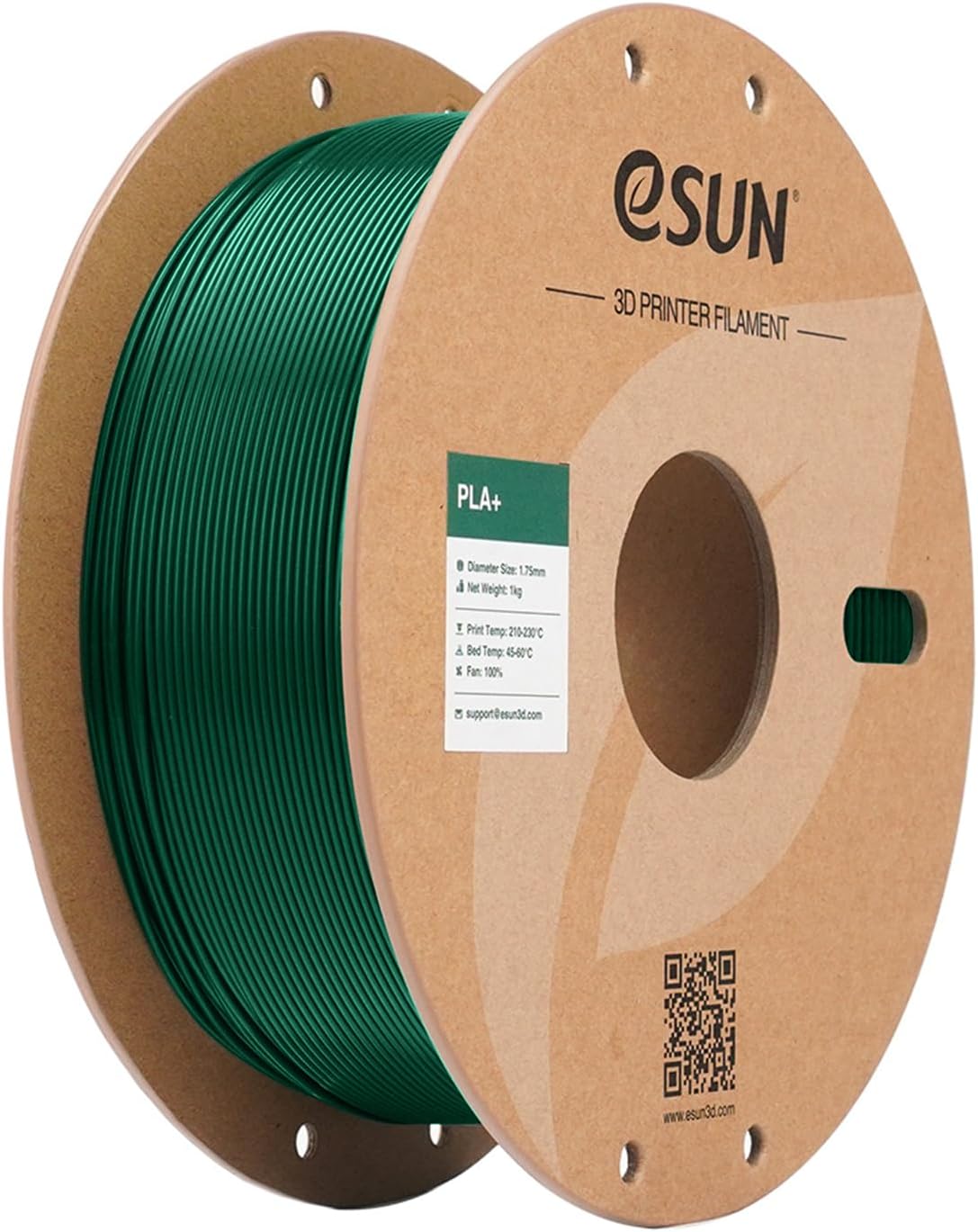 Thumbnail 6 de eSUN PLA+ 3D Printer Filament, 1.75 mm, 1 kg, Pine Green