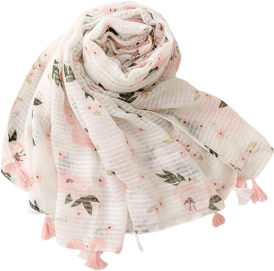 Thumbnail 1 de FAIRYGATE Women Scarf Shawl Wrap: Floral Print, Lightweight 180x85 cm