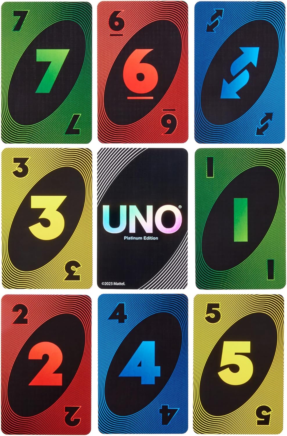 Thumbnail 4 de Mattel Games UNO Édition Platinum (HPY61) – jeu de cartes premium pour soirées, voyages et fêtes