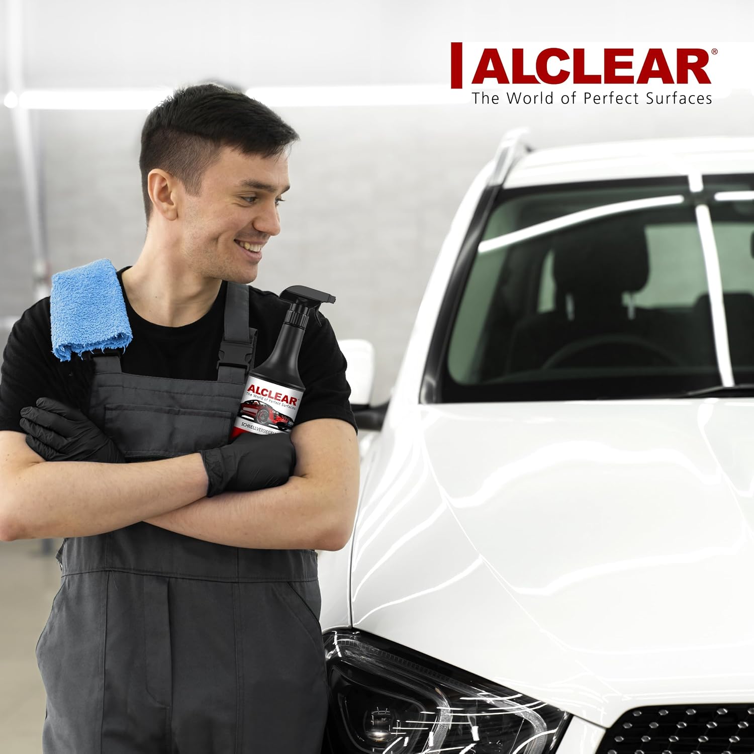 Thumbnail 6 de ALCLEAR 71100SV Cera per Auto a Presa Rapida in Spray con Panno in Microfibra — protezione e lucentezza istantanea