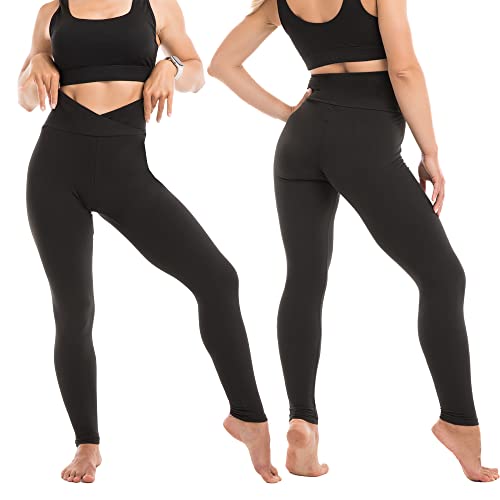 Detalle de SINOPHANT Leggings Damen High Waist – Blickdicht, Bauchkontrolle und Vielseitigkeit für Sport und Alltag