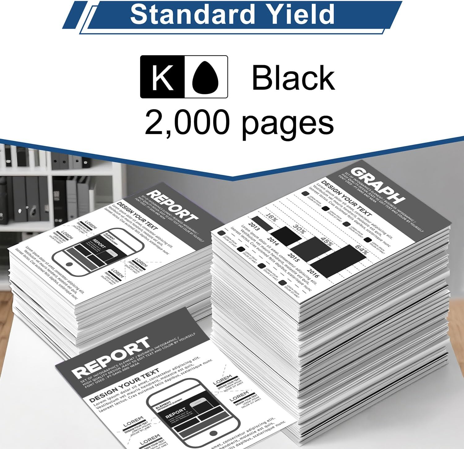 Thumbnail 3 de M4U SM4Y Cartouches de Toner Noir 220A avec Puce – Lot de 2 compatibles Color Laser Jet Pro 4302/4202