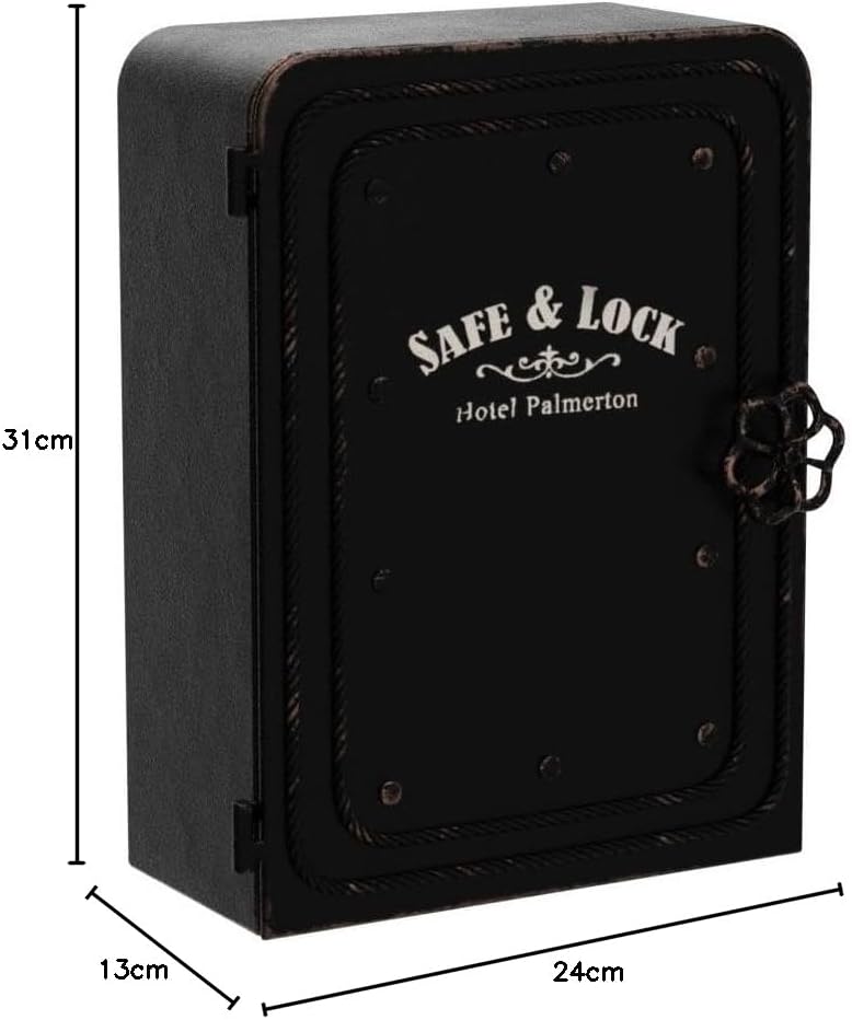 Thumbnail 2 de Kare Design Caja Fuerte Vintage con Ganchos, Negro, 31x24x13 cm