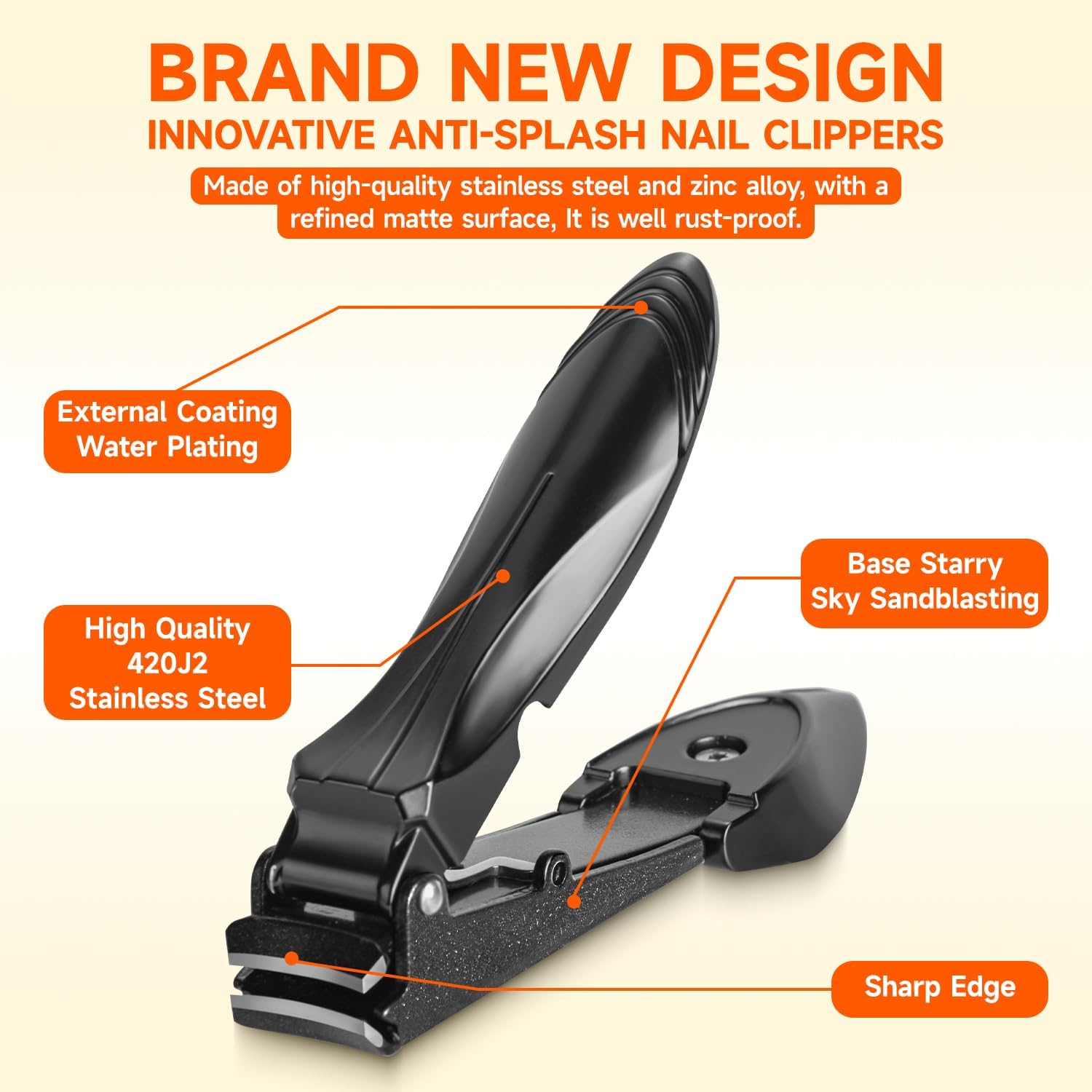 Detalle de Maqhpu Nail Clippers with Catcher for Men ✂