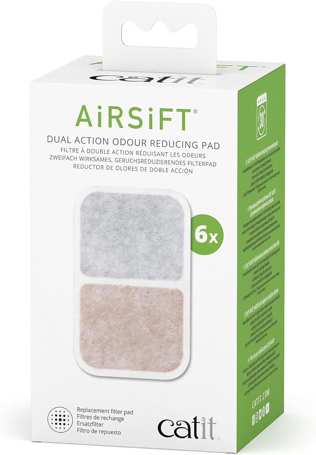 Detalle de Catit AiRSiFT - Confezione da 6 pastiglie antiodore per lettiera