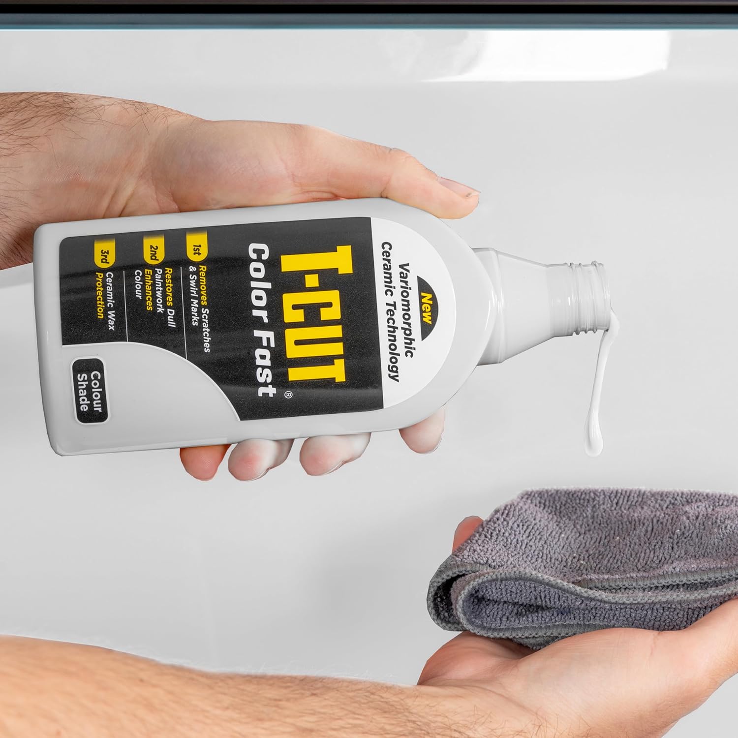Detalle de T-Cut Couleur Rapide Céramique Blanc 500 ml – Nettoyage, restauration et brillance pour votre voiture