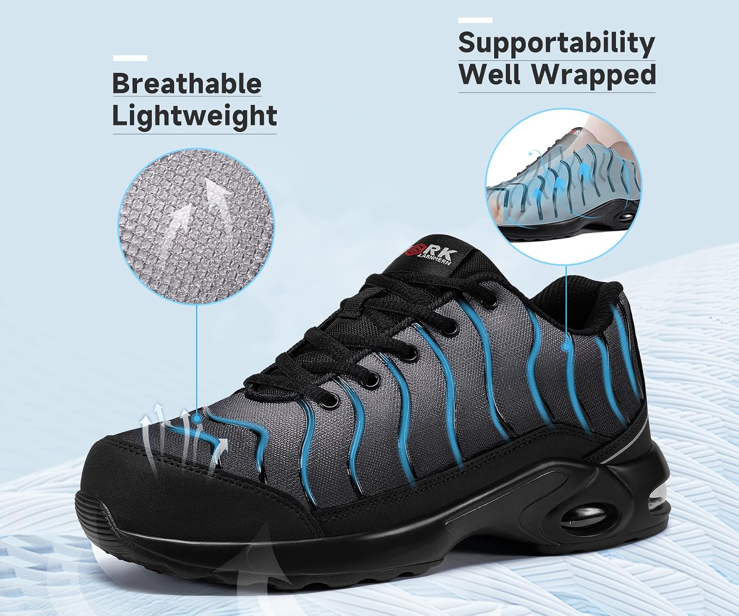 Detalle 2 de LARNMERN Safety Trainers 2.5–14UK