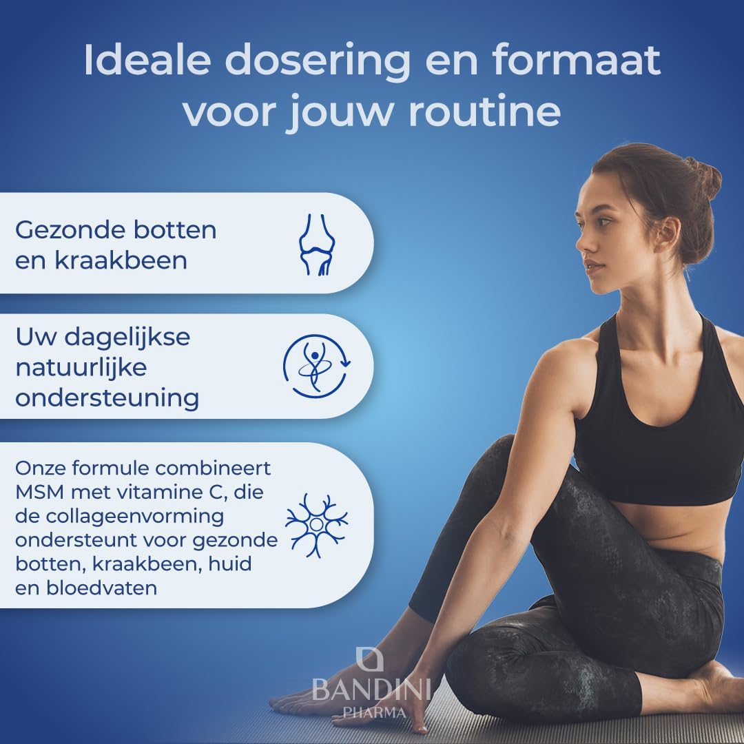Thumbnail 1 de BANDINI MSM 365 tabletten met 2.000 mg MSM en vitamine C