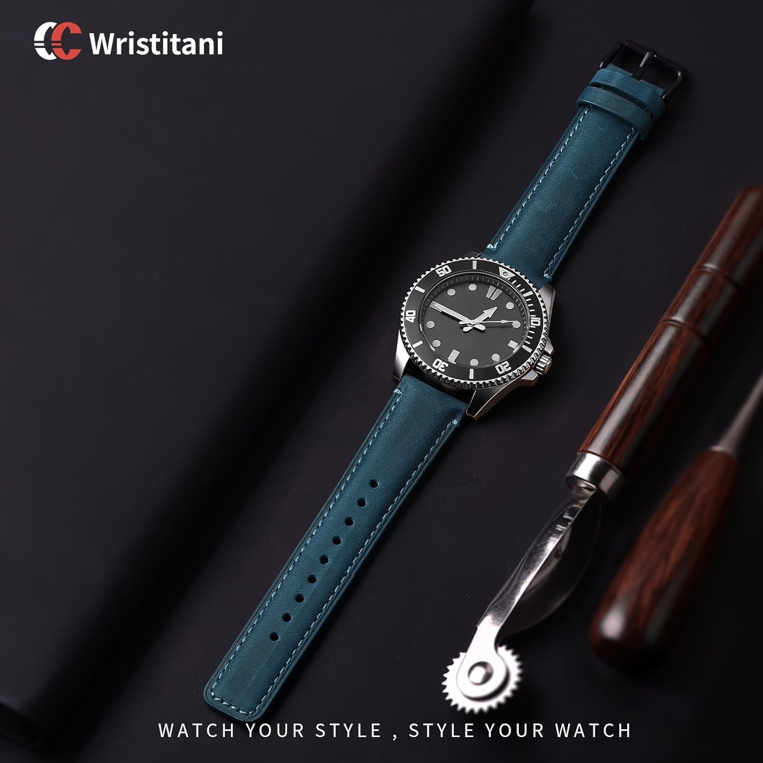 Detalle 2 de Wristitani Lederarmband 22 mm